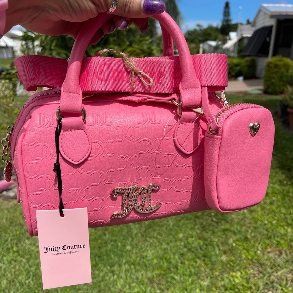 Juicy Couture Pink Satchel and Pouch Set - Picture 2 of 14